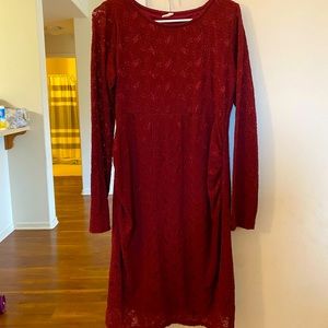 Burgundy| Maternity| Super Stretchy| Super Comfortable| Worn Once